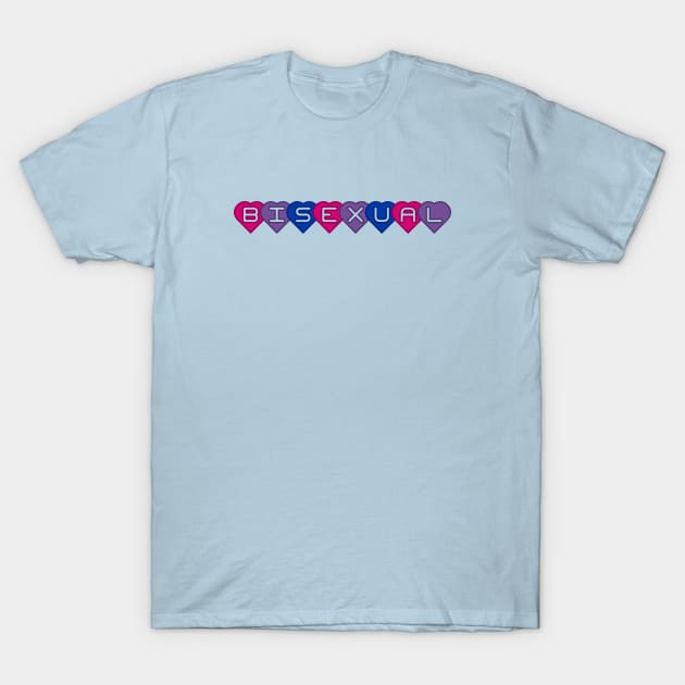 bi hearts T-Shirt by ummdra